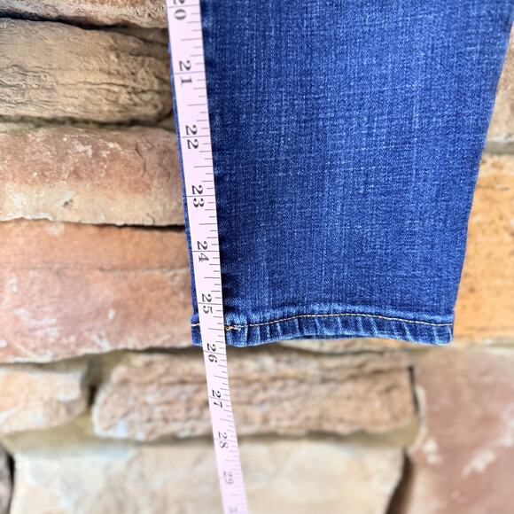 EUC LUCKY BRAND 12/31 Mid Rise Ava Dark Wash Button Fly Ankle Skinny Jean - Picture 12 of 12